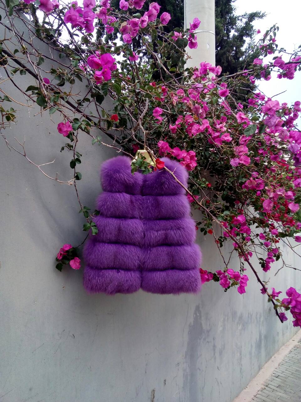 Fur coats in Crete.